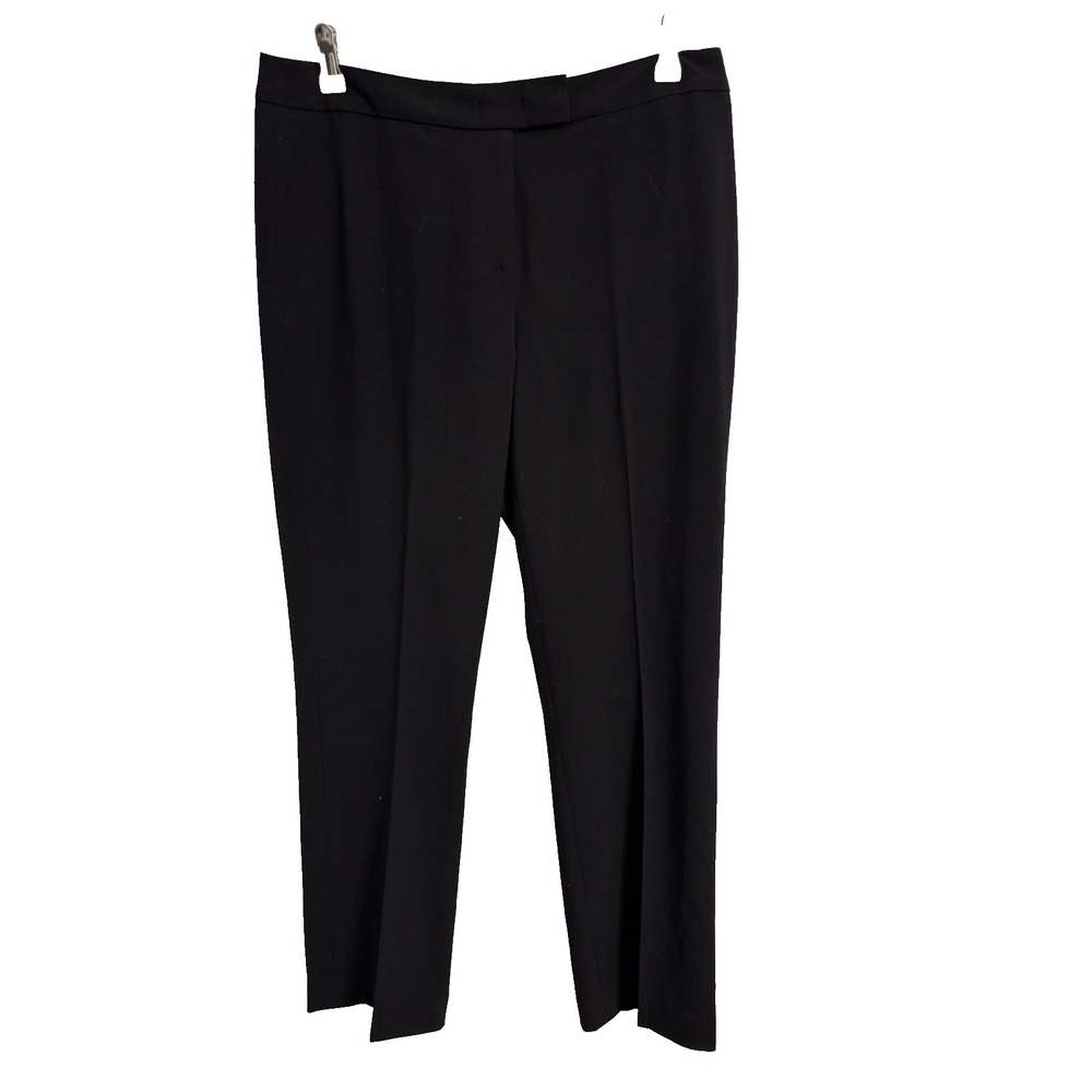 Anne Klein Women's 8 Black Straight Leg‎ Dress Pants Business Office Work Sexy